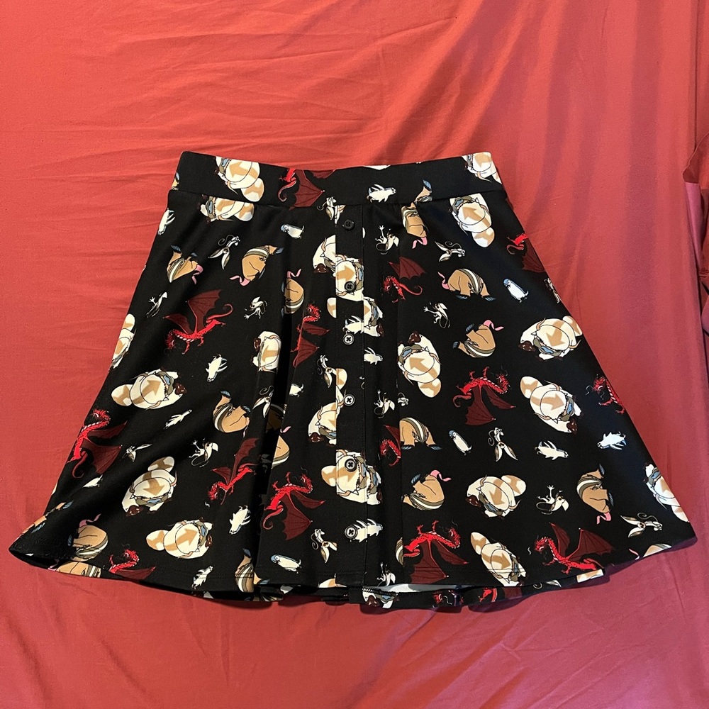 Avatar: The Last Airbender Button-Front Skater Skirt